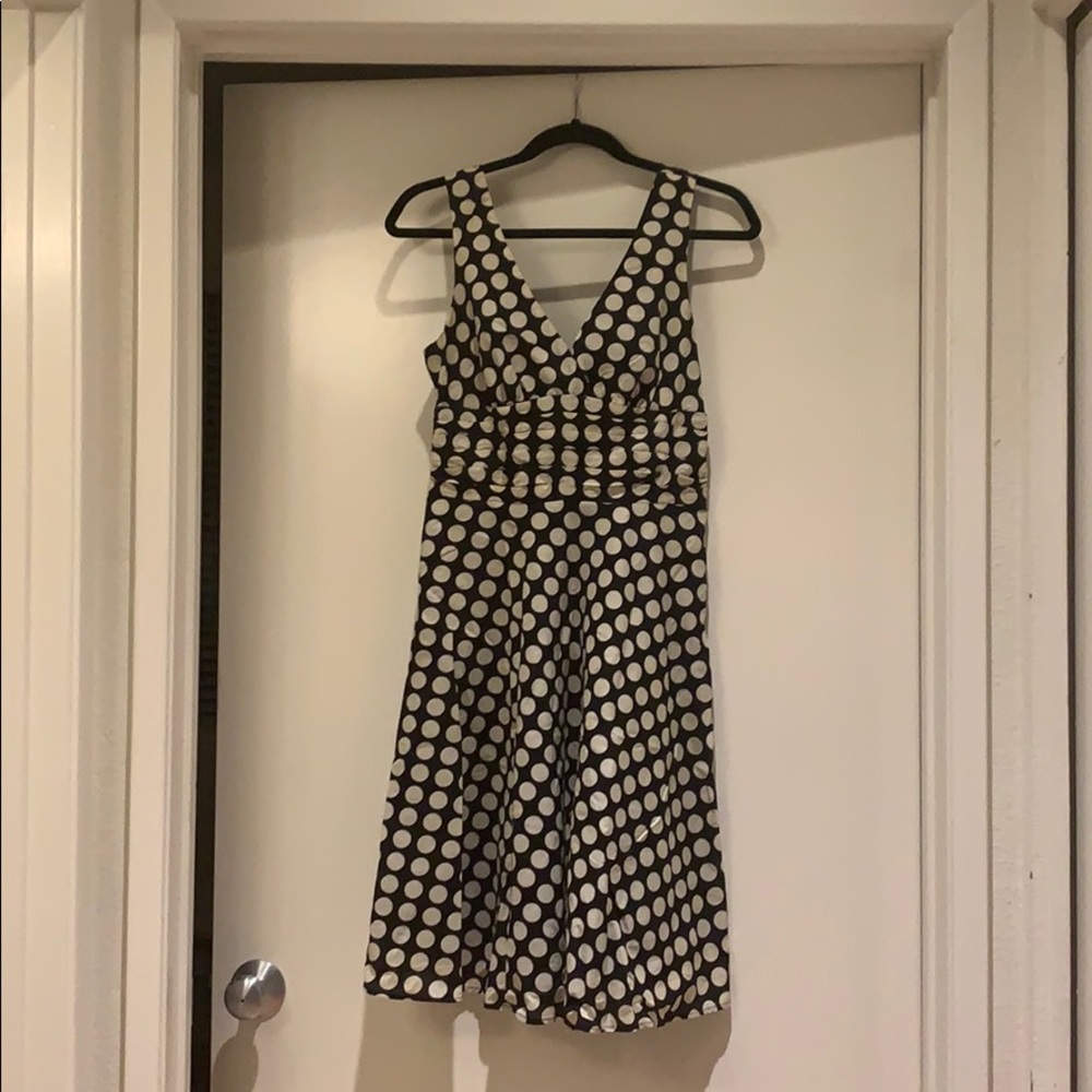 Black and white dot dress